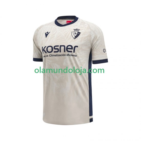 Camisola CA Osasuna Homem Equipamento Segundo 2024-2025 Manga Curta